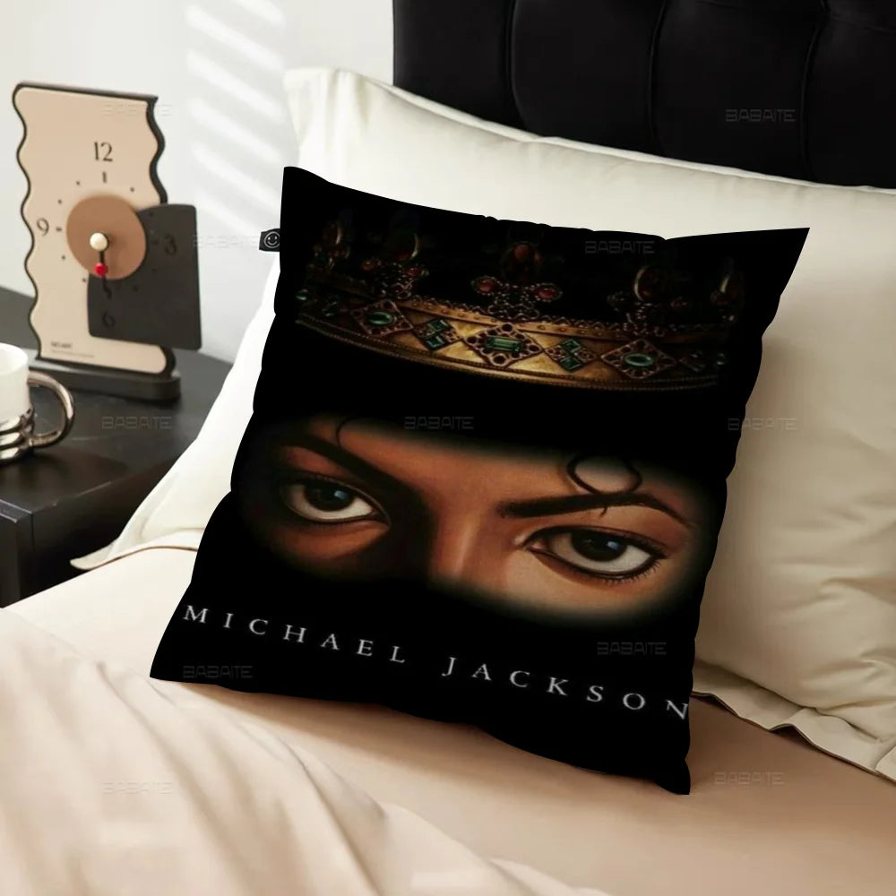 Musicians And Singers Michael Jackson Personalized Picture Text Home Decorative Pillows Household Gifts 45x45cm
