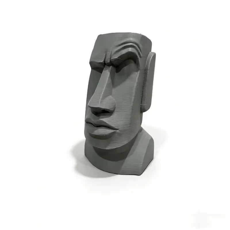 Raising eyebrows Moai statue - Easter Island avatar, eye-catching "Are you serious?" emoji desktop decoration ornament
