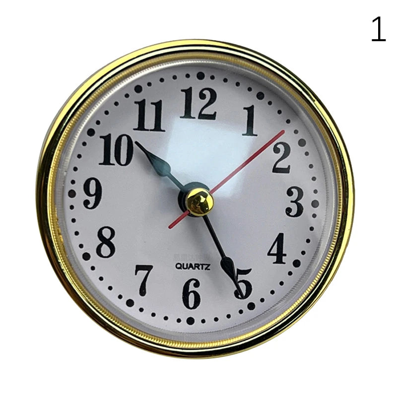 Classic Clock Craft Quartz Movement Dia.65mm Round Clocks Insert Roman Number Little Clock Arabic Numbers Wall Decor