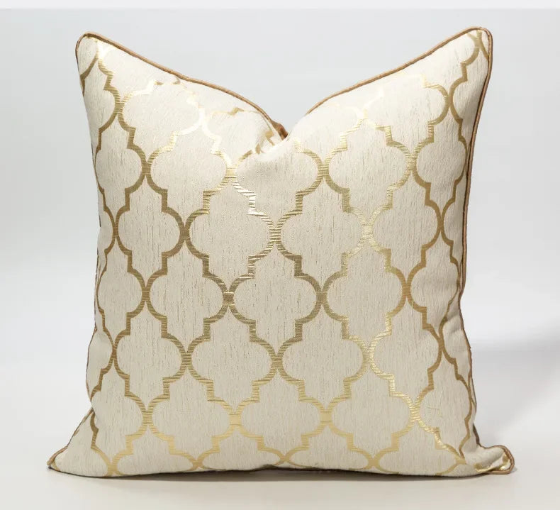 40 Style High Grade Cushion Cover 30x50/45x45/50x50CM Light Luxury Jacquard Pillowcase Champagne Blue Home Hotel Bed Sofa Decor