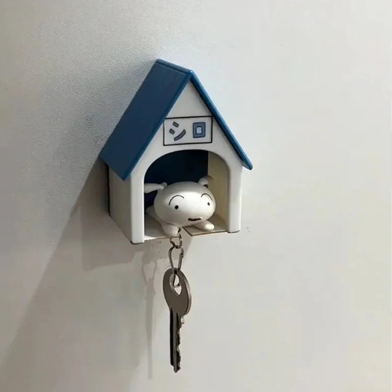 Anime Crayon Shin Chanss Keychain Key Holder House Wall Couple Hanger Home Decoration Kawaii Cartoon Creative Keyring Gifts