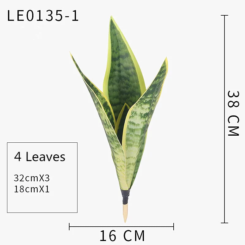 Artificial Succulents Plants House Decoration Accessori Tropical Fake Long Leaf Bonsai Hotel Party Home Decor Photo Props