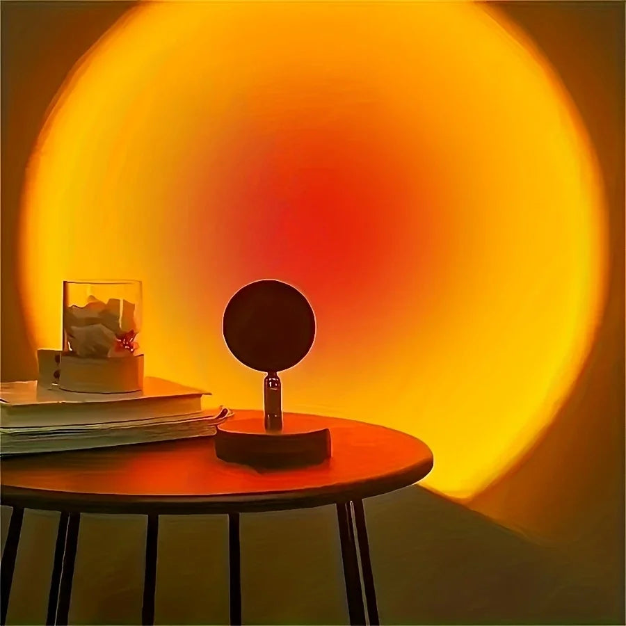 Sunset Atmosphere Lamp, Night Light, Bedside Lamp, Sunset Lamp for Photography, Bedroom Sunset Lamp, Projection of Sunset Lamp