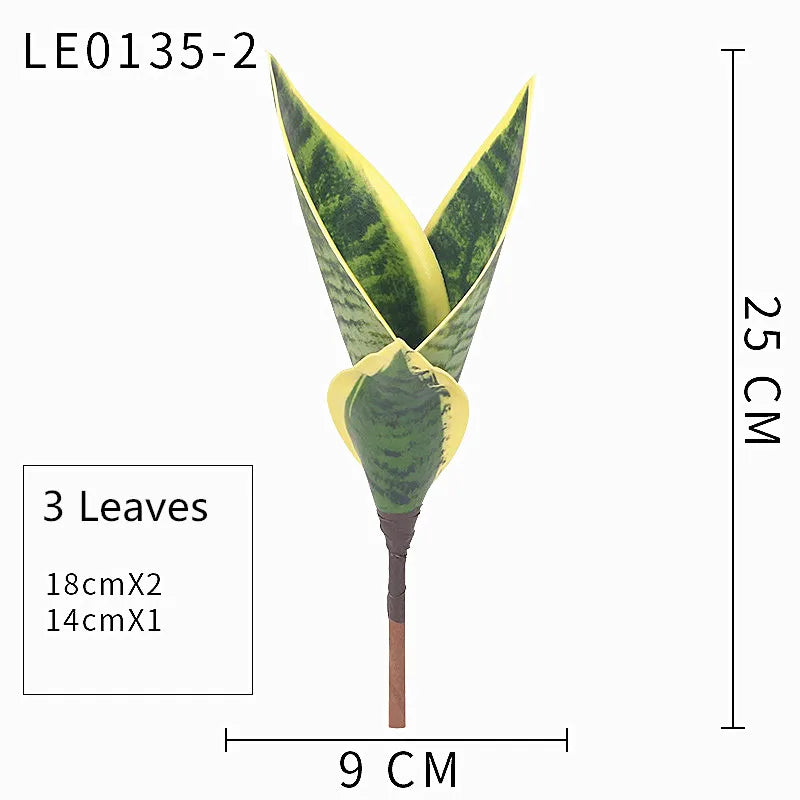 Artificial Succulents Plants House Decoration Accessori Tropical Fake Long Leaf Bonsai Hotel Party Home Decor Photo Props