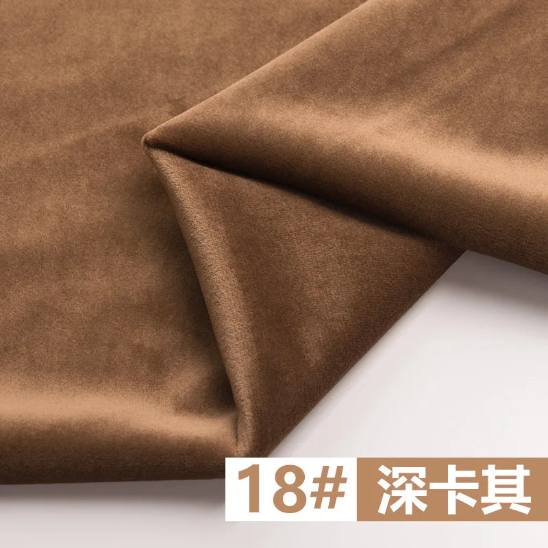 155 Cm Wide Velvet Fabric Dutch Velvet Solid Color Sofa Cover Pillow Cushion Curtain DIY Spring and Autumn Apparel Sewing Fabric