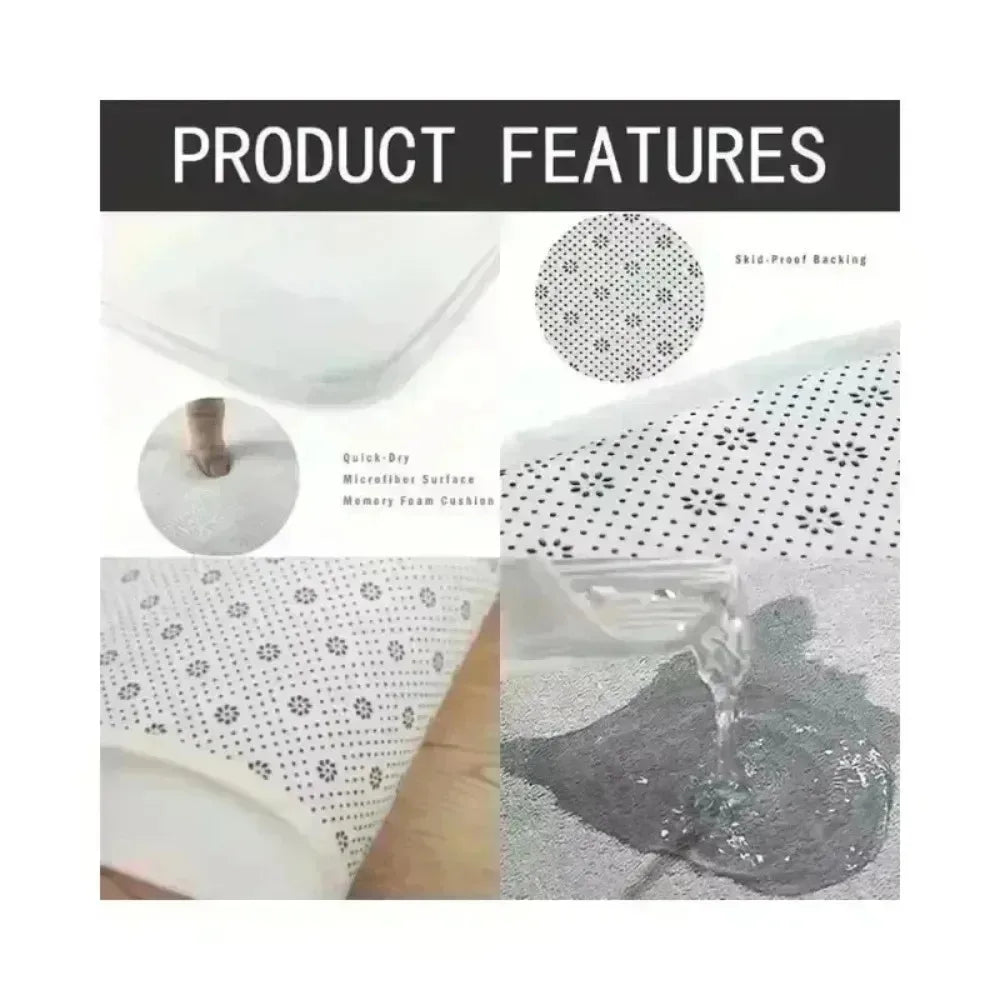 1pc 3D Japanese Garden Waterfall Runner Rug Non Slip Floor Mat for Hallway Entryway Kitchen Bathroom Laundry Room Home Decor