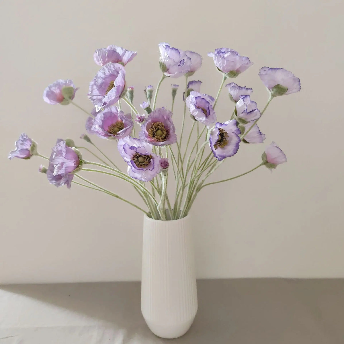 Poppy Artificial Flowers 65cm Long Stem Fake Flowers For Home Decor Garden Wedding Party Decoration DIY Flower Arrangement New