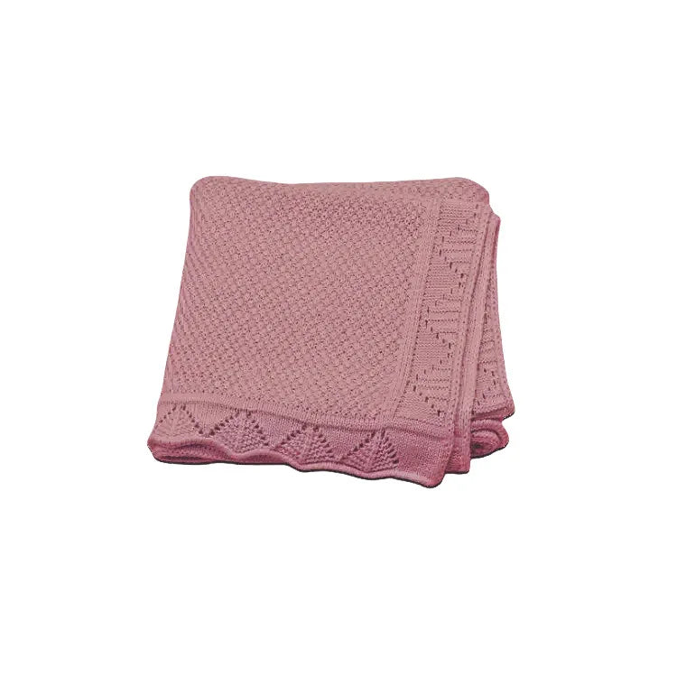 Personalized Knitted Blanket Embroidered Name Baby Boy Girl Soft Blanket Baby Shower Breathable Stroller Blanket Birthday Gift