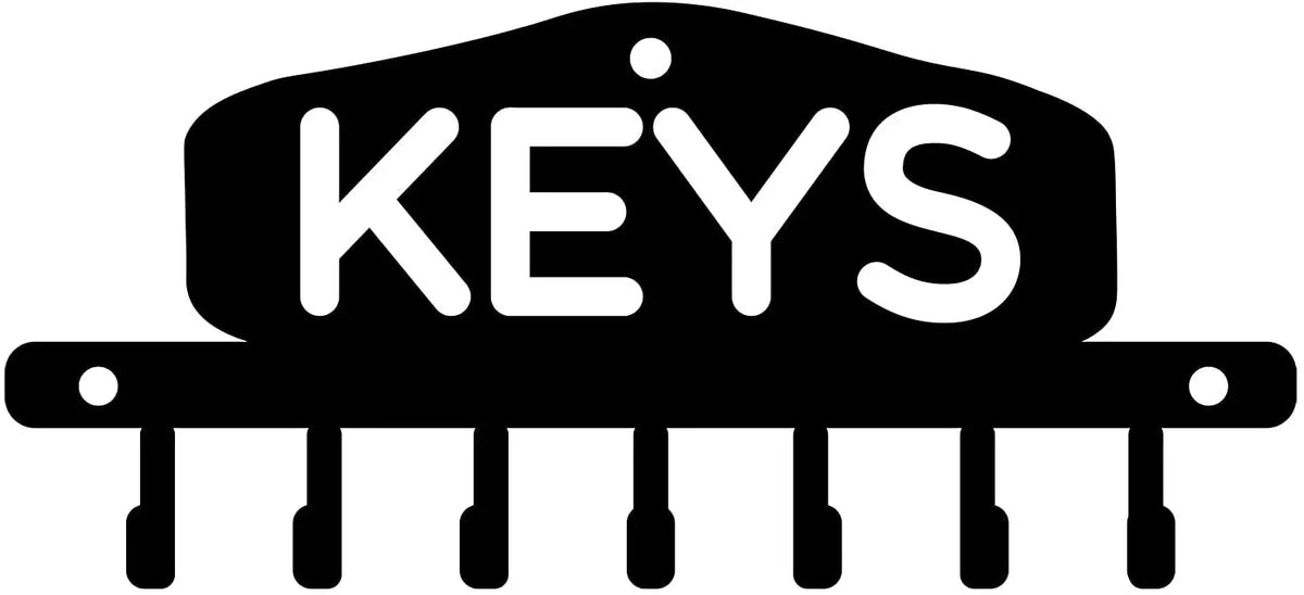 Decorative Metal Key Holder Wall Mounted Key Hooks Hanging Artwork Storage Rack Home Iron Art