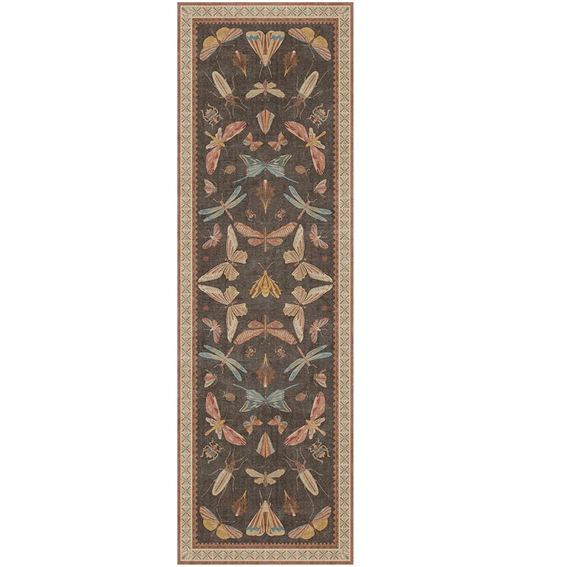 Corridor Carpet Runner Rug Hallway Long Strip Carpets Anti-slip Machine Washable Floor Mat Retro Style Home Decor Bedside Rugs