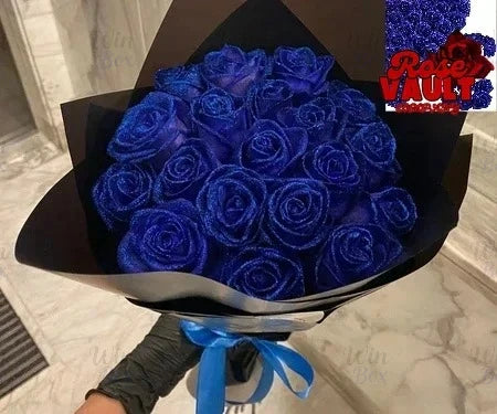 10/30/50pcs 7/6cm Glitter artificial flower rose Mother's/Valentine's Day girl friend wife DIY bouquet gift for wedding Birthday