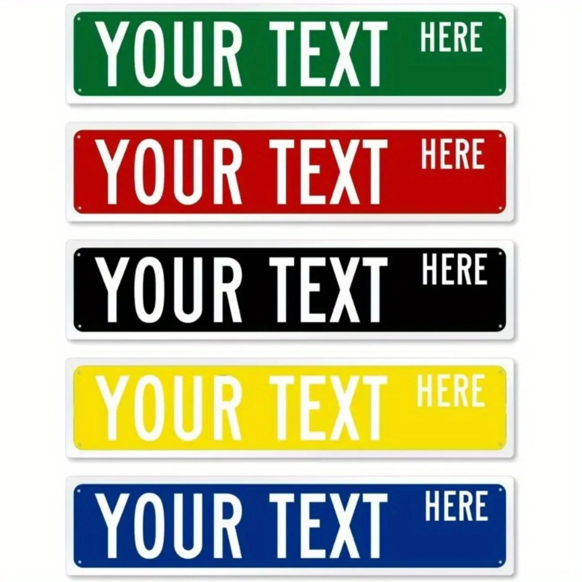 Personalized Metal Sign - Suitable for Offices, Workplaces & Homes, Custom Text, Ideal for Outdoor Decor.