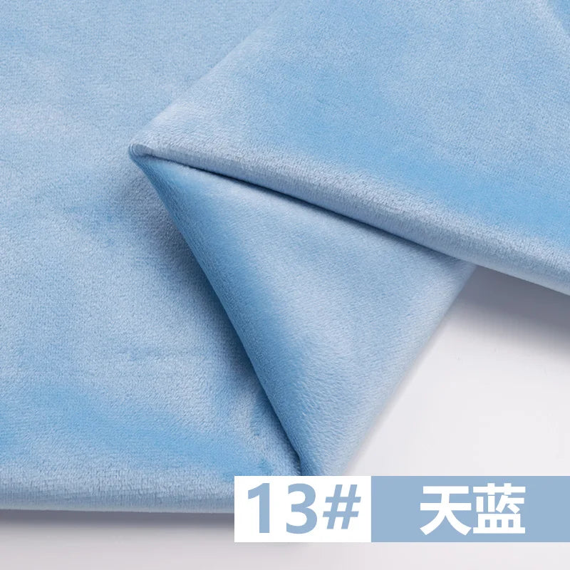 155 Cm Wide Velvet Fabric Dutch Velvet Solid Color Sofa Cover Pillow Cushion Curtain DIY Spring and Autumn Apparel Sewing Fabric