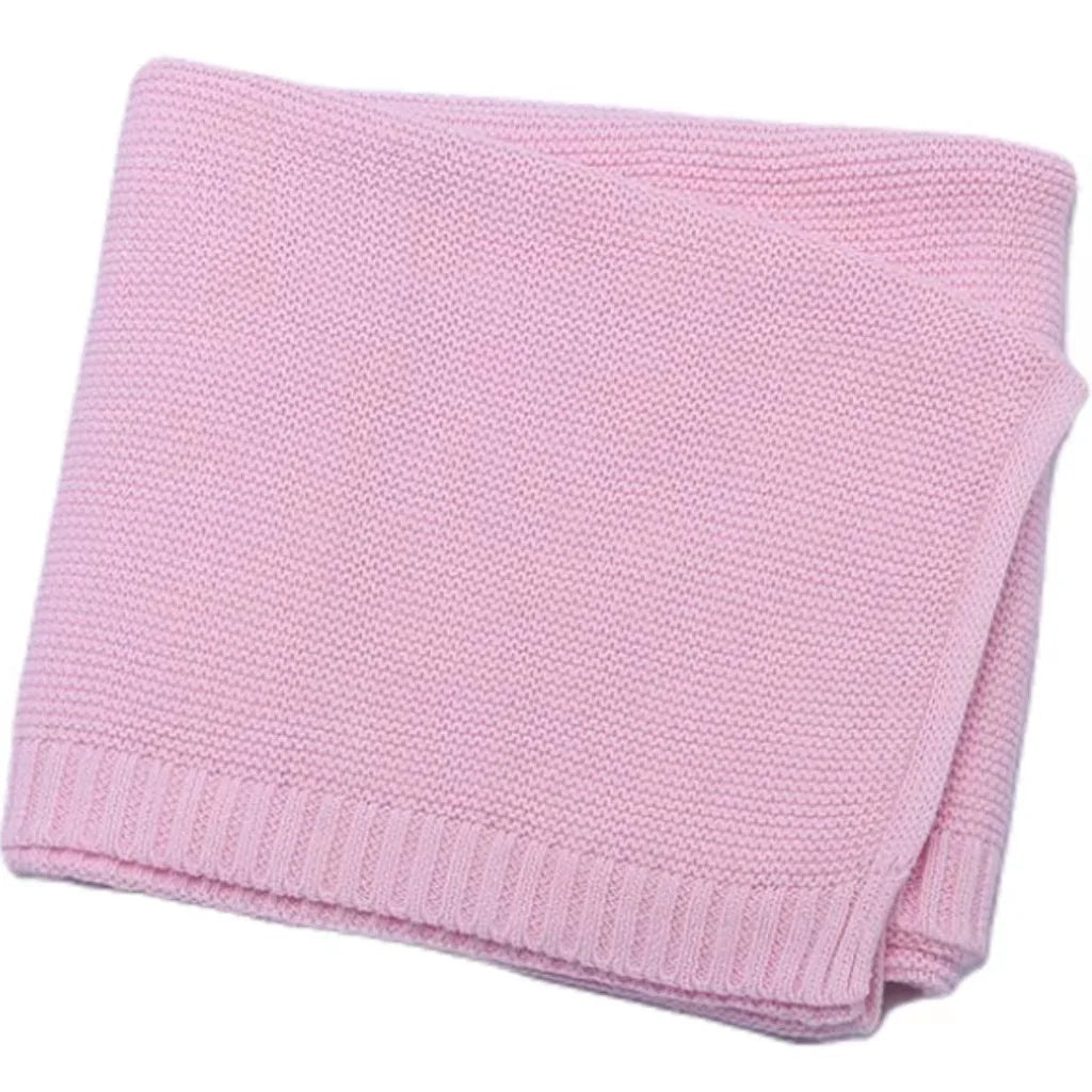 Daisy Knit Blanket, Baby Gift, Newborn Gift, Personalized Blanket, Stroller Blanket, Newborn Baby Gift, Soft Cotton Baby Blanket