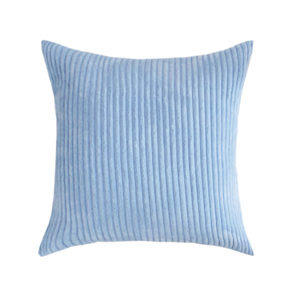 Supersoft Corduroy Cushion Cover Home Decor Pillow Covers Plain Striped Throw Pillow Case for Sofa Bed Living Room Decoration
