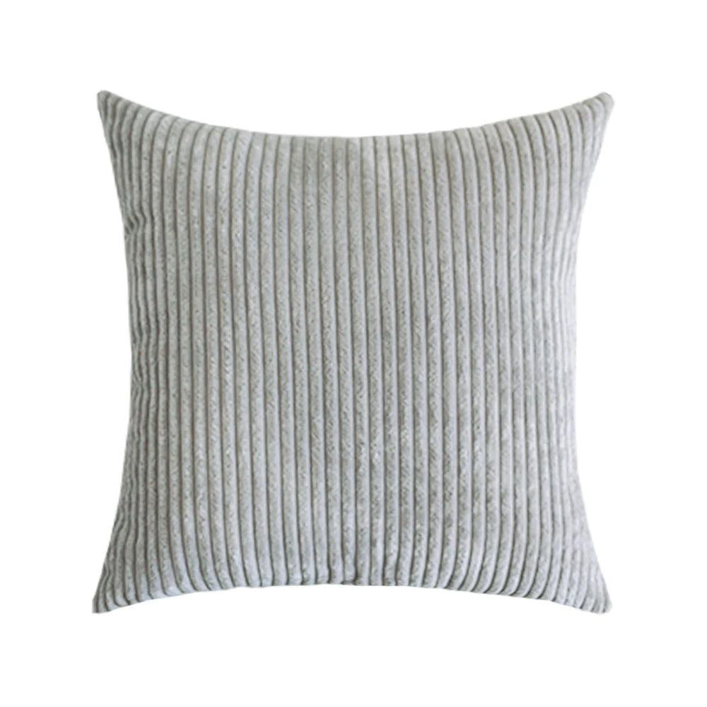 Supersoft Corduroy Cushion Cover Home Decor Pillow Covers Plain Striped Throw Pillow Case for Sofa Bed Living Room Decoration