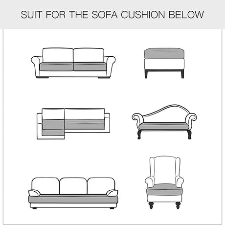 Velvet sofa seat cover cushion cover thick Jacquard solid soft stretch sofa slipcovers funiture protector