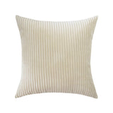 Supersoft Corduroy Cushion Cover Home Decor Pillow Covers Plain Striped Throw Pillow Case for Sofa Bed Living Room Decoration