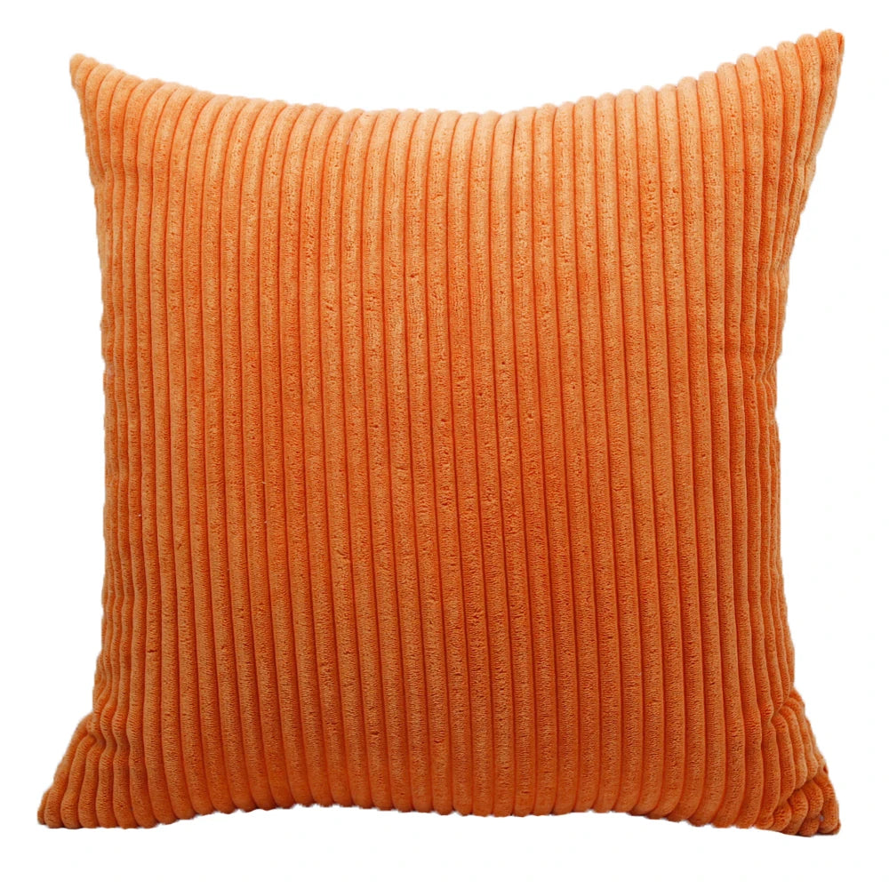 Supersoft Corduroy Cushion Cover Home Decor Pillow Covers Plain Striped Throw Pillow Case for Sofa Bed Living Room Decoration