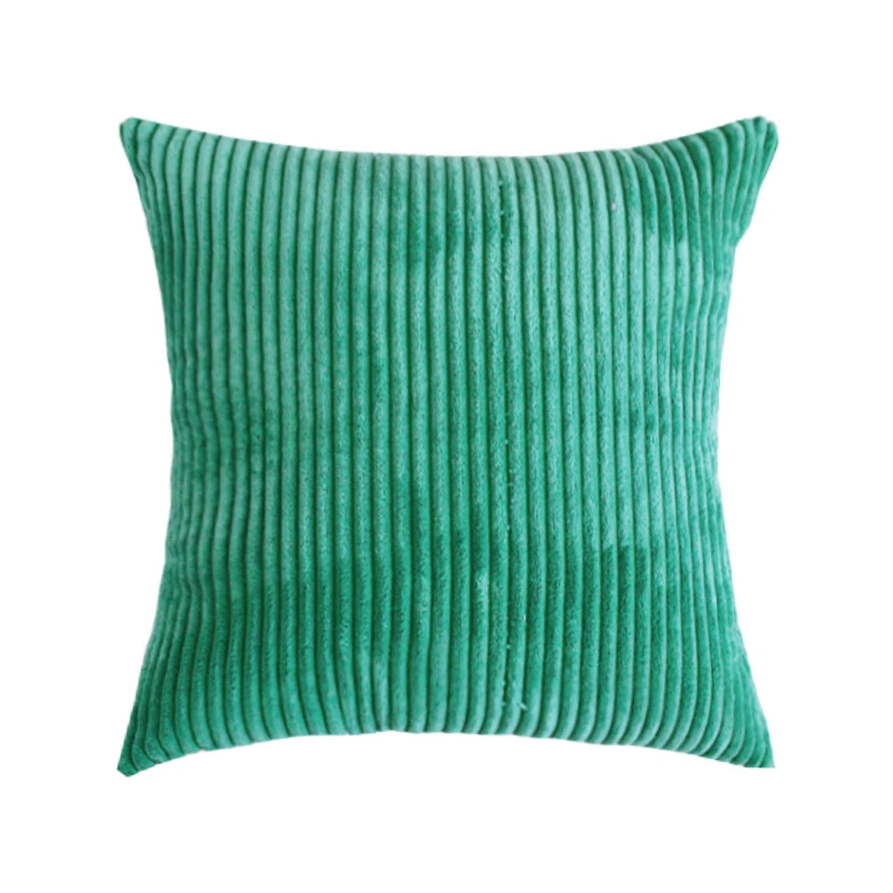 Supersoft Corduroy Cushion Cover Home Decor Pillow Covers Plain Striped Throw Pillow Case for Sofa Bed Living Room Decoration