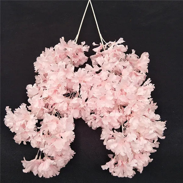 90cm Silk Hydrangea White Branch Drifting Snow Gypsophila Artificial Flowers Cherry Blossoms Wedding Arch Decorate Fake Flower