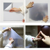 Elliptic HD Anti Fog Wall Mirror Sticker Self Adhesive Shatterproof Acrylic Non-Glass Safety Mirror Sheets for Home Decor