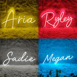 Custom LED Neon Sign Personalized Name Light for Kid Teens Bedroom Unique Gift with Customizable Designs for Trendy Wall Decor