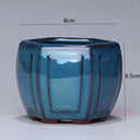 Chinese Style Bonsai Pots Breathable Stoneware Bonsai Pots With Holes Chinese Style Bonsai Flowerpot Ceramic Crafts for Garden