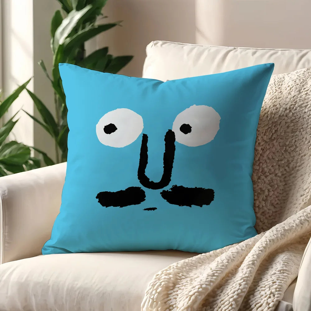 Art Funny Aesthetic J-ean J-ullien cushion cover Pillow Cover Decoration Room Home Sofa living Office Car Nordic Simplicity