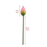 1PC DIY Decoration Artificial Flower New Landscape Long Stem PU Green Plant Artificial Flower Pole Lotus Pod Artificial Lotus
