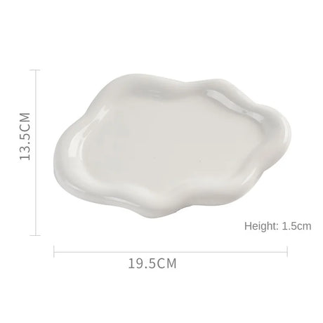 Instagram Influencer Photo Props Ceramic Jewelry Storage Tray Display Tray  Storage Tray Light Luxury Ceramic Jewelry Large Size
