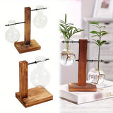 Hydroponic Glass Vase, Vintage Desktop Plant Terrarium Planter Bulb Water Planting Propagation Vase Planters Hydroponics Plants