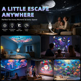 Ausyle Galaxy Star Projector USB Jellyfish Starry Sky Universe LED Night Light Lamp Home Bedroom Room Decoration Atmosphere Ligh