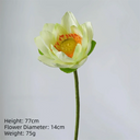 1PC DIY Decoration Artificial Flower New Landscape Long Stem PU Green Plant Artificial Flower Pole Lotus Pod Artificial Lotus