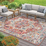 Bohemian Carpet American Country Vintage Mat Living Room Tea Table Mat Outdoor Balcony Fully Covered Rug Courtyard Floor Mats