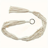 1pc, Macrame Double Plant Pendant Indoor Outdoor, 2 Tier/3Tier Hanging Planter Basket Cotton Rope With Beads 49 Inches/70 Inches