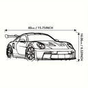 1pc Metal for Supercar Metal Wall Art Modern Iron Home Decor Sign, Dynamic Racing Car Outline Sculpture, Car Decor Ideal choice