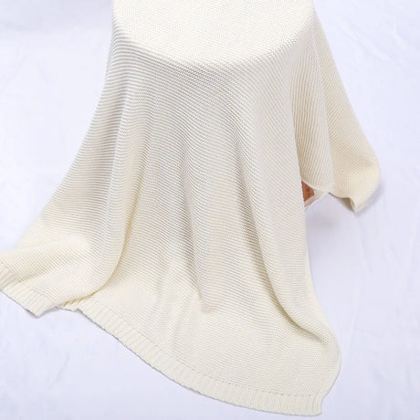 Daisy Knit Blanket, Baby Gift, Newborn Gift, Personalized Blanket, Stroller Blanket, Newborn Baby Gift, Soft Cotton Baby Blanket