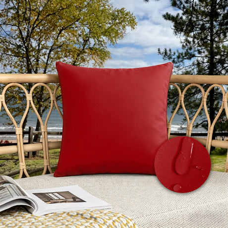 Candy Colors Cushion Cover 45x45cm/50x50cm Waterproof Throw Pillow Covers Outdoor Home Decor Stain-resistant for Patio Sofa