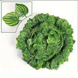 Artificial Green Ivy Leaf Rattan Creeper Leaves Vine Hanging Garland DIY Fake Flowers Plants for Garden Wedding Party Home Decor