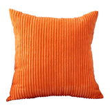 Orange Cushion Covers Super-Soft Striped Velvet Corduroy Home Decor Pillow 30x50cm 45x45cm Cover for Sofa Pillow Case