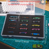 Matchbox car model storage box 1:64 ratio alloy car model 15 grid organizing and collecting box