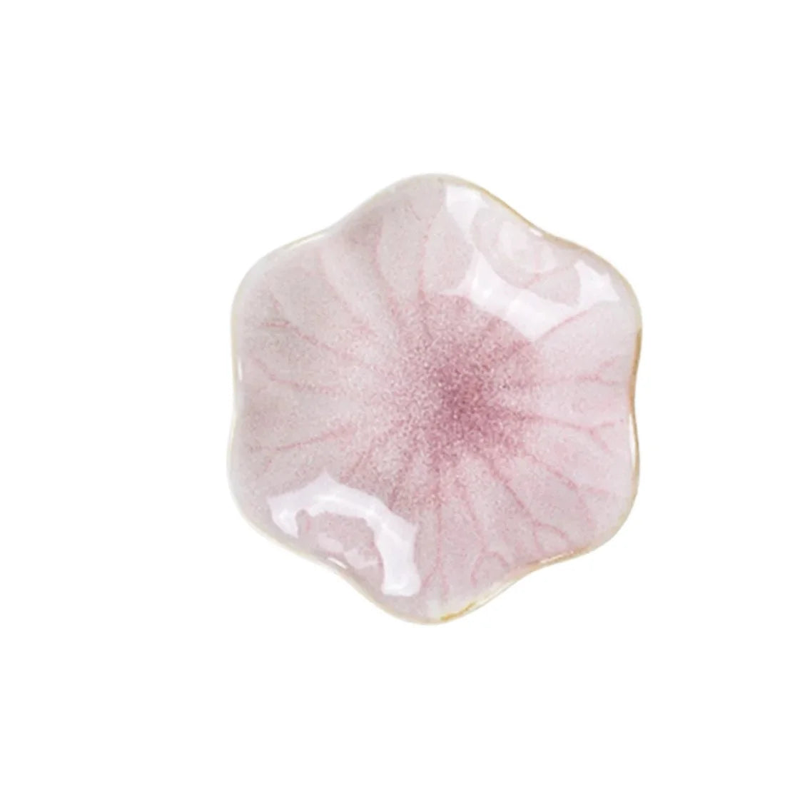 Creative and Minimalist Style Jewelry Tray Home Snack Dish Flavor Dish Ceramic Lotus Decoration Plate and Decorative Display