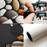 VIKAMA Tiger Diatomite Kitchen Carpet Thickened Oil-resistant Dirty-drying Floor Mats Bathroom Balcony Entrance Non-slip Mats