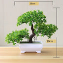 Artificial Plants Potted Bonsai Green Small Tree Plants Fake Flowers Potted Ornaments for Home Garden Decor Party Hotel Decor