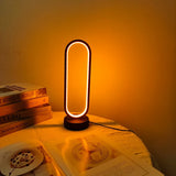 1PC Lamp Bedroom Ring Lamp Living Room Three-color Dimming Bedside Lamp LED Night Light