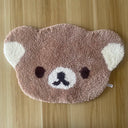 Cartoon Rilakkumas Turftd Rug Kawaii Korilakkuma Bear Floor Mat Bedroom Chair Bedside Lounge Rug Bathroom Doormat Home Decor
