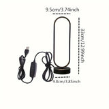 1PC Lamp Bedroom Ring Lamp Living Room Three-color Dimming Bedside Lamp LED Night Light
