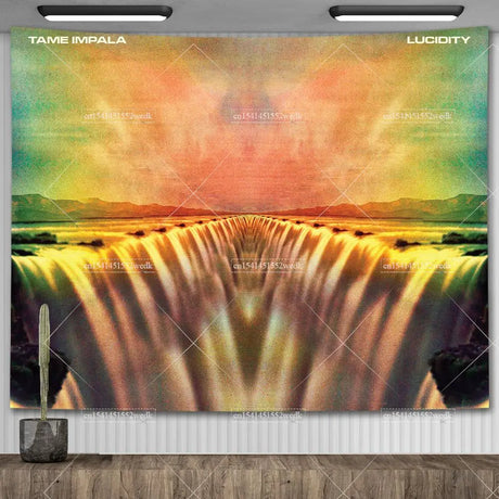 Tame Impala Currents Music Album Posters Wall Hanging Rock Band Poster Meme Tapestries For Bedroom Home Decor Aesthetic Flags