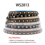 WS2812B WS2811 WS2813 WS2815 5050 RGB Smart LED Strip Lights WS2812 Individually Addressable IC 30/60/144Pixels/Leds/m Tape